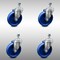 Service Caster 5 Inch SS Solid Polyurethane Wheel Swivel 1/2 Inch Threaded Stem Caster Set SCC SCC-SSTS20S514-SPUS-121315-4 - alternate 1